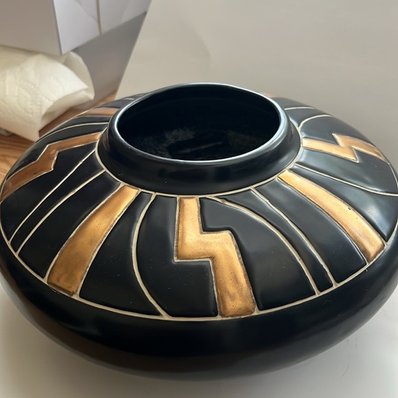 MCM Harris Potteries Vintage Cairo Black and Gold - Picture 5 of 8